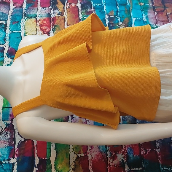 Madewell Texture Knit Sunshine Yellow Tank Top S Small - Picture 2 of 8